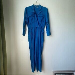 Vintage 80s Taurus Blue Longsleeve Jumpsuit 4
